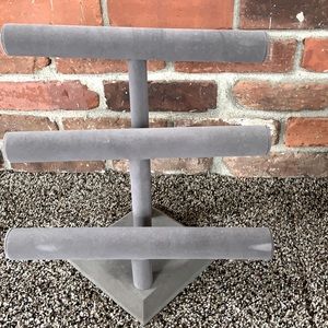 Necklace and bracelet display.